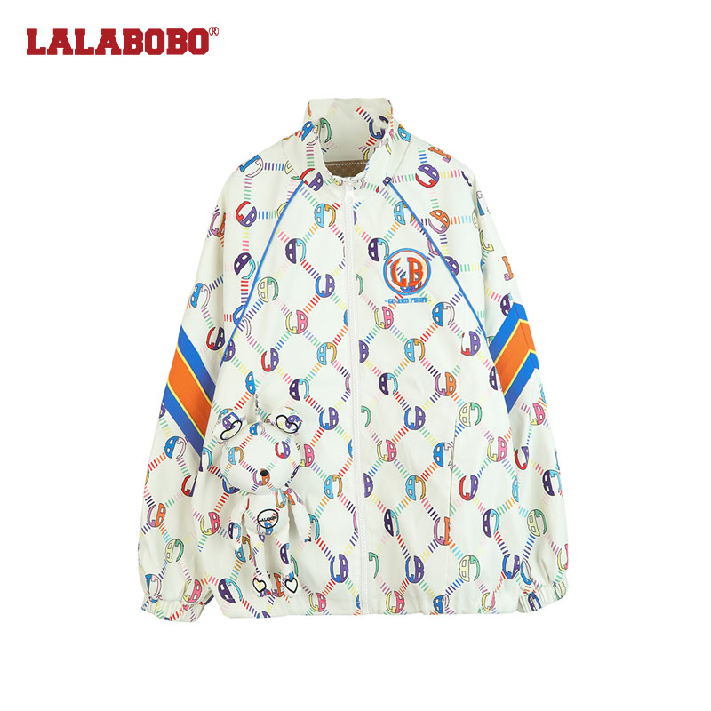 石家庄（瑕疵不退不换）老花印花宽松夹克外套LBBC-WSJW11