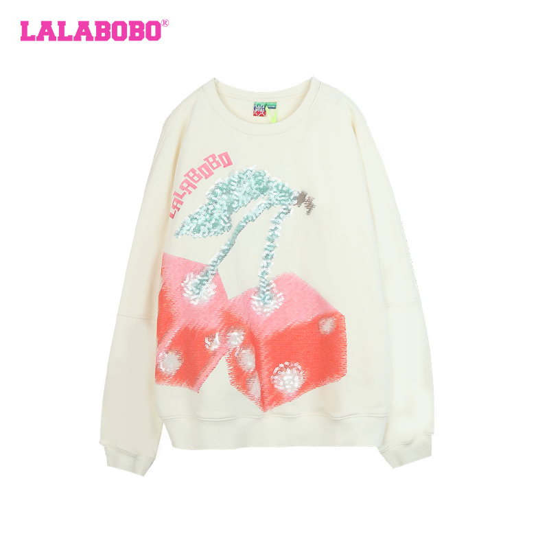 LALABOBO2024新款辣妹风&薄荷曼波时尚百搭宽松卫衣LBDA-WSTS45