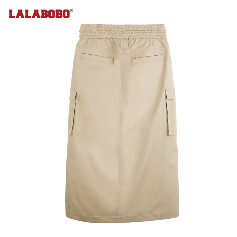 石家庄(微瑕不退不换)休闲百搭抽绳宽松时尚半身裙LBCA-WXZQ17