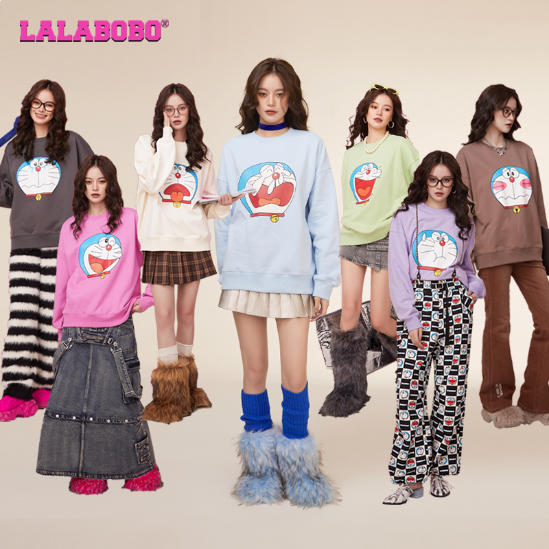 南京【微瑕不退不换】 哆啦A梦圆领休闲卫衣ABCD-WSTS18