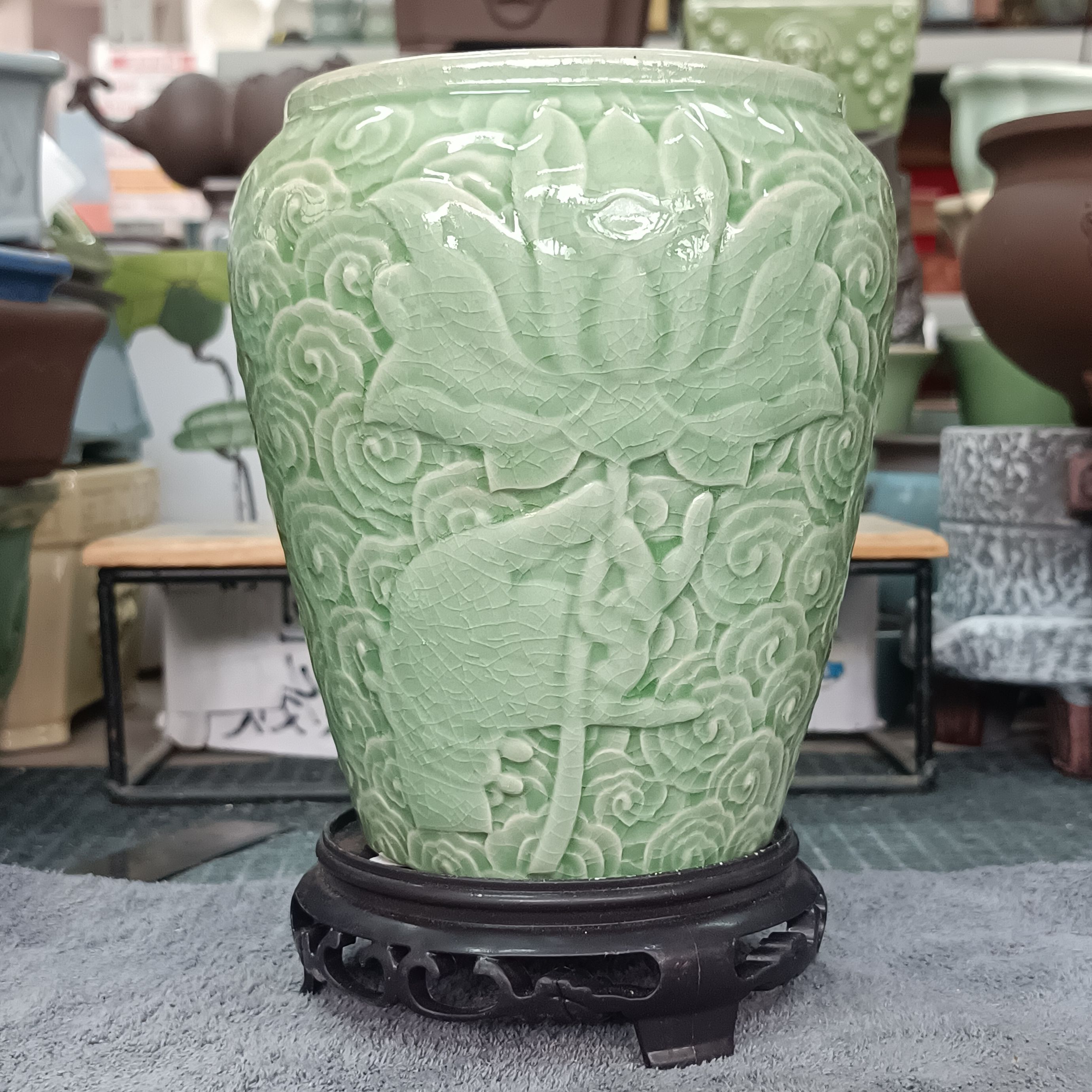 【直播浮力059】多肉花盆桌面精品天花板绿植花器手工大号造景