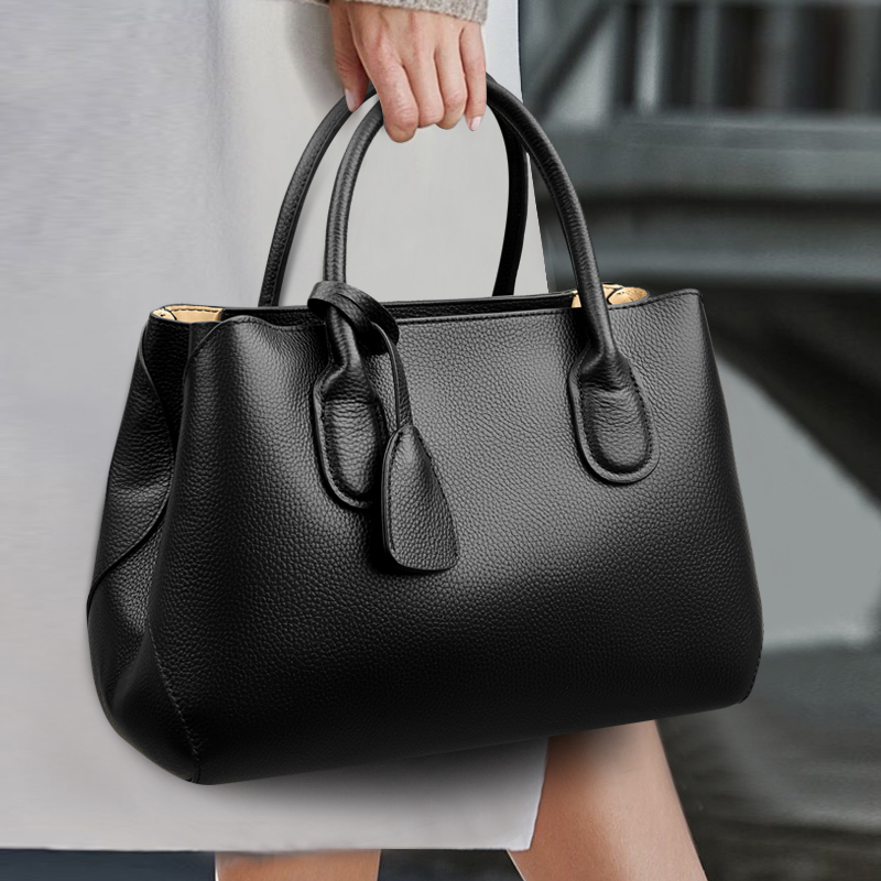 牛皮女包时尚大气真皮女士包包休闲软皮单肩斜挎包通勤牛皮手提包