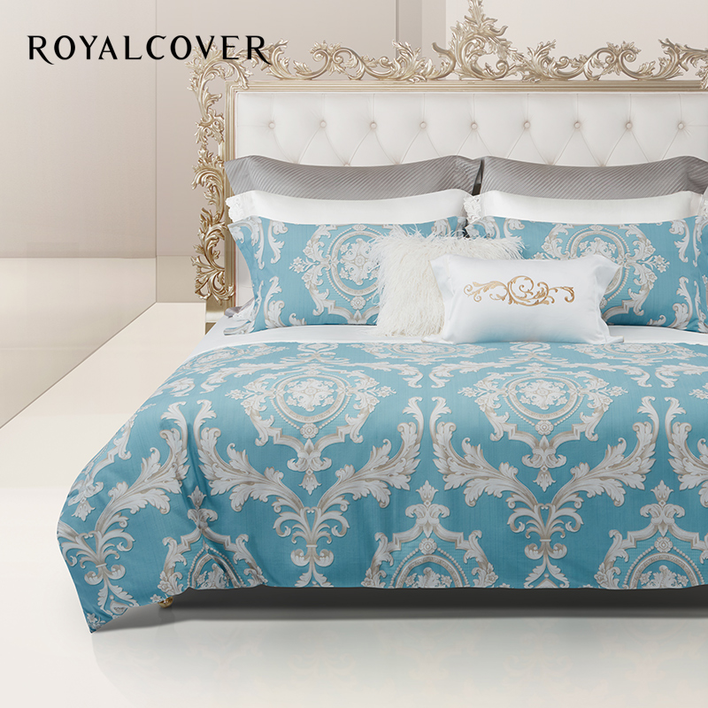 ROYALCOVER/罗卡芙欧式床上用品全棉加厚磨毛印花四件套 罗腾堡