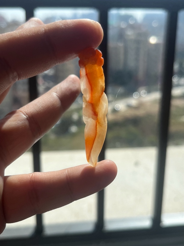 天然缅甸A货翡翠红翡（无烧）人生如意