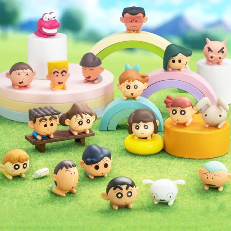 【开盒不退不H】蜡笔小新MINI系列趴趴盲袋盲盒潮玩手办公仔摆件