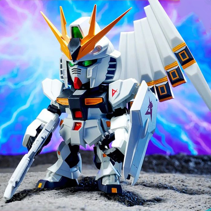 【开盒不退不H】牛高达RX-93盲盒Qmsv-min系列模型潮玩手办公仔摆件