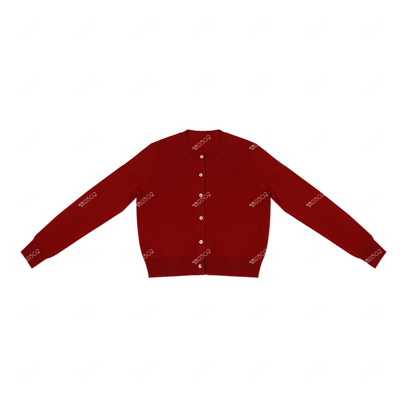 MEI0502  红色开衫圆领长袖极简质感小外搭TB2M116161