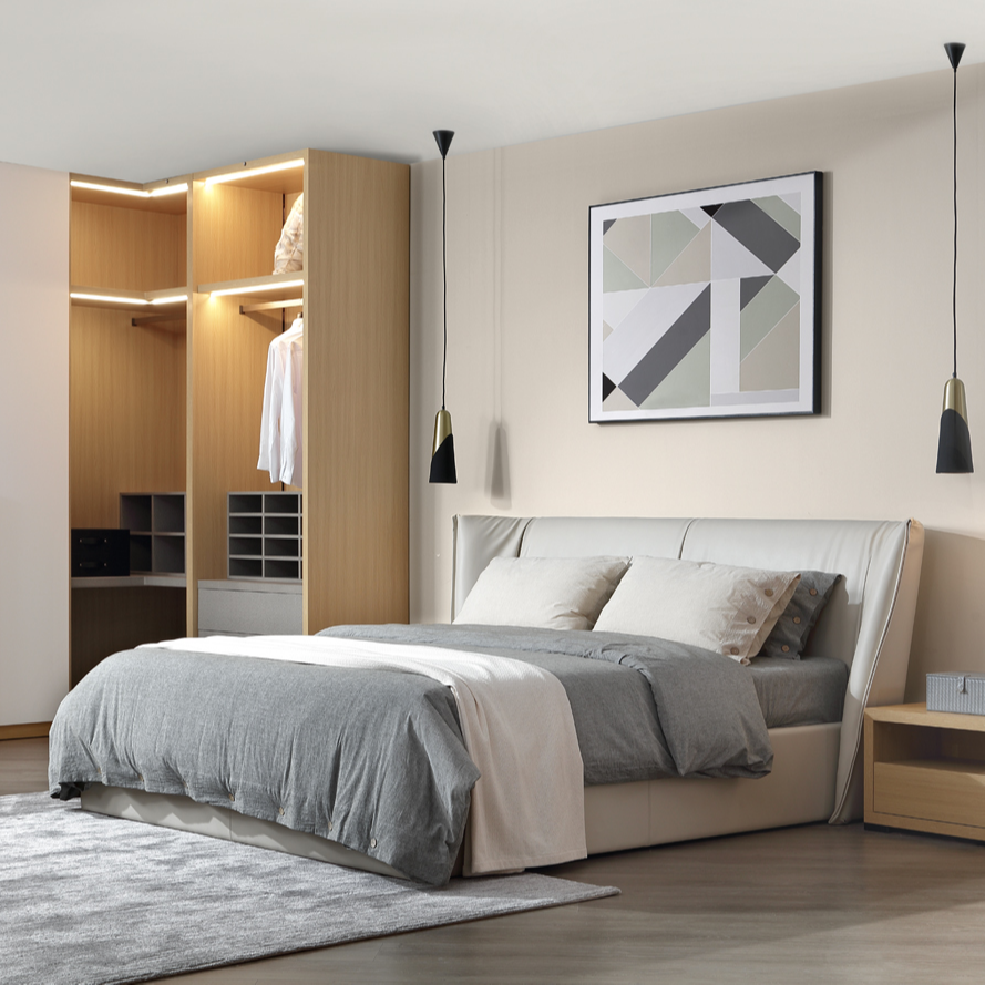 COOMO/楷模楷模-楷模一百卡曼双人床样品特价2250*2490*1070简约