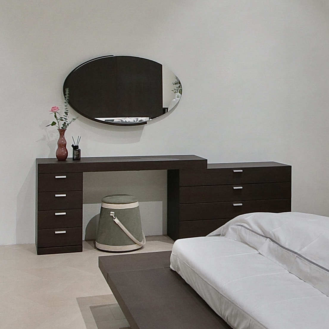 COOMO/楷模大普-DB16蛋挞妆台卧室拉伸梳妆桌简约小户型橡木