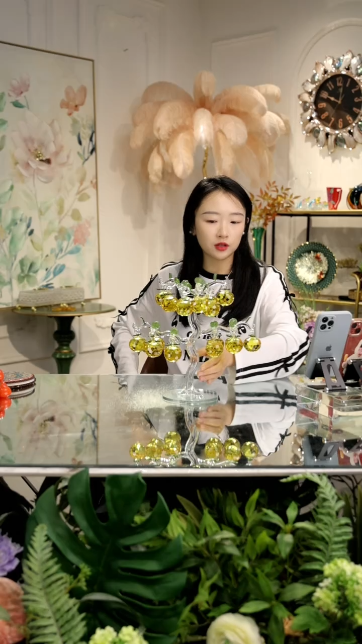 【闪购商品】18挂琥珀色苹果树