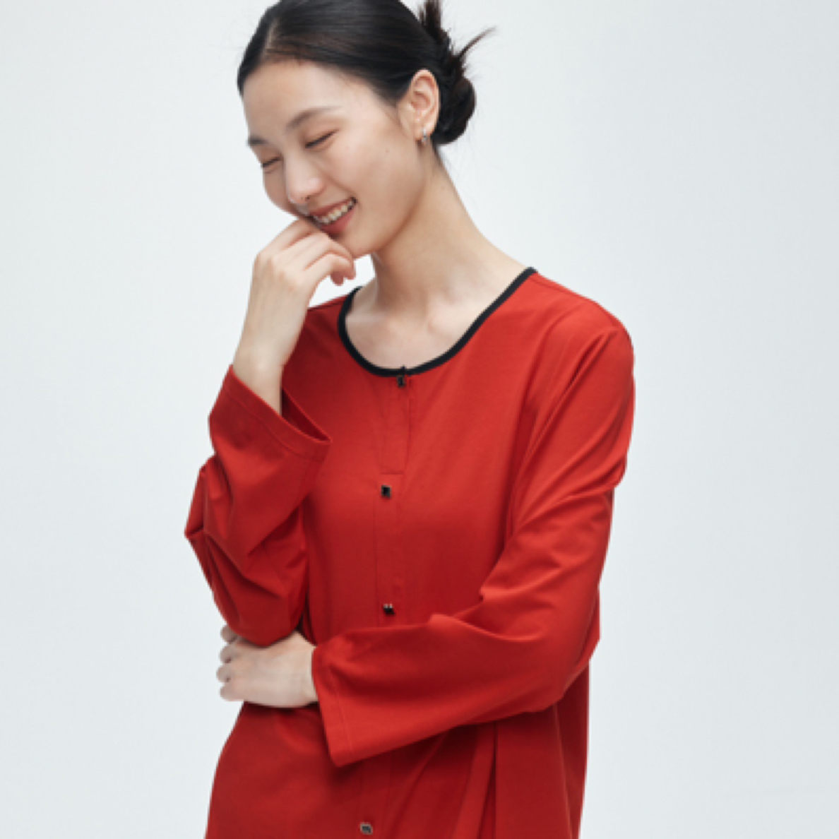 红色新款家居服套装