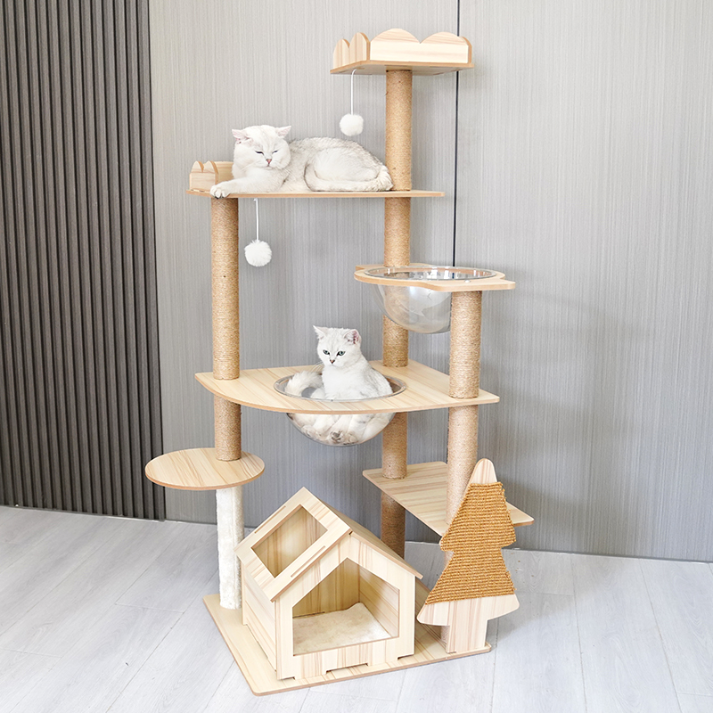 猫爬架太空舱猫架子猫屋猫别墅一体多层猫窝猫树猫抓柱四季通用