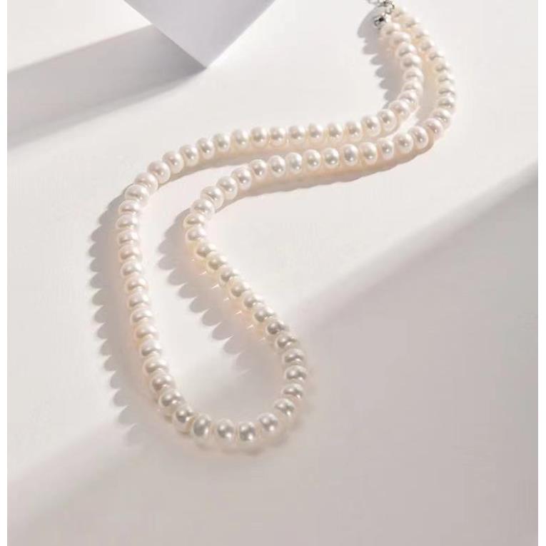 【纯净之雪】4-5mm淡水无核珍珠经典百搭气质天然珍珠项链  XL41466