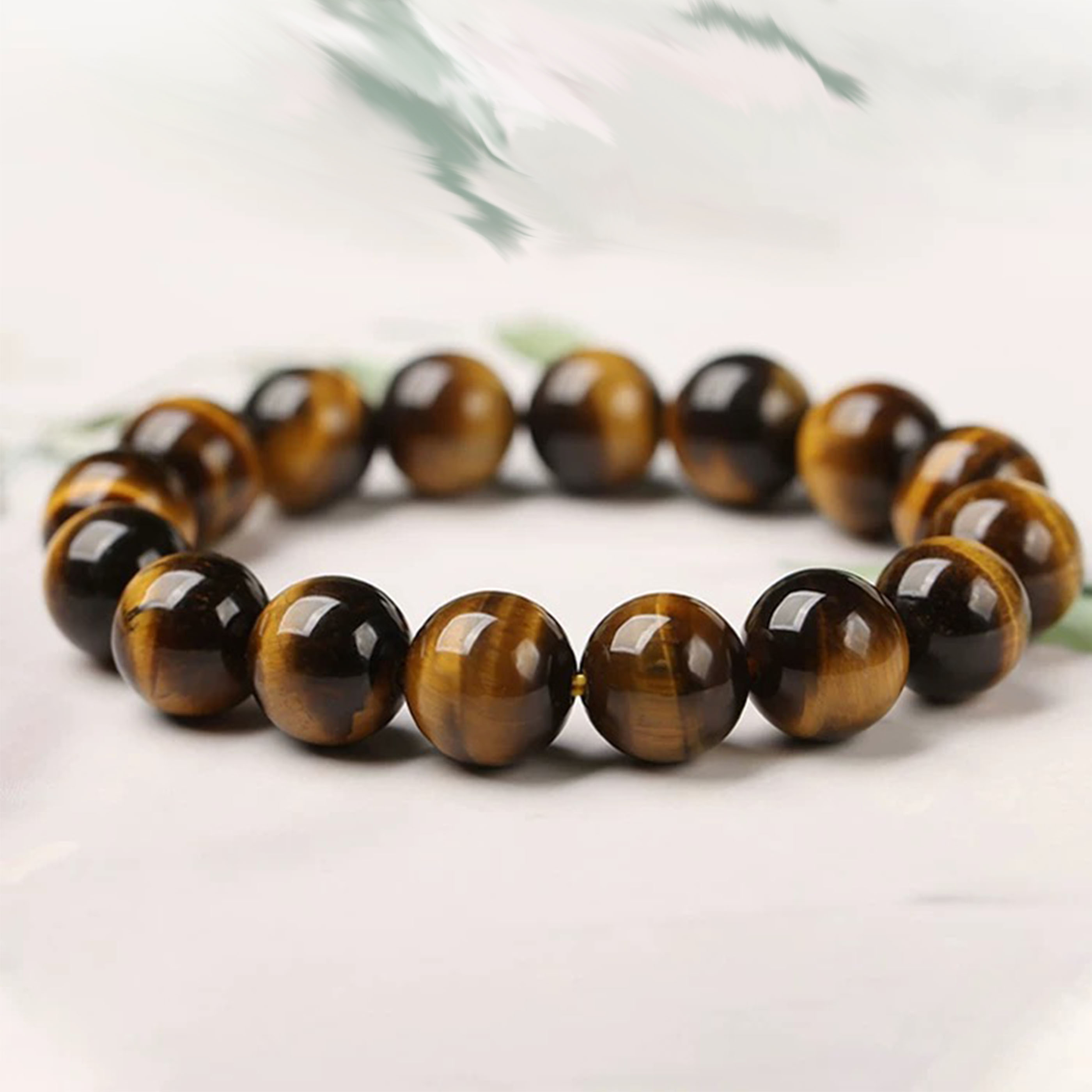 天然虎眼石黄虎眼颗颗闪电纹路 鹰眼简约单圈一物一证基地发货