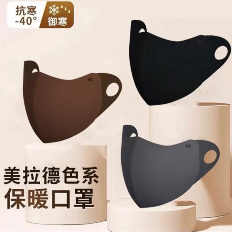 冬季防风美拉德口罩保暖防寒可水洗海绵面罩无痕护眼角防晒骑行