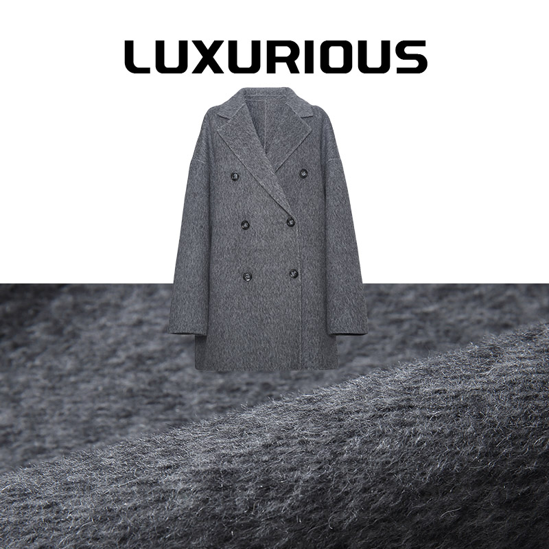 【Luxurious】2025秋冬新款绵羊毛牦牛绒大衣气质休闲时尚女装24012