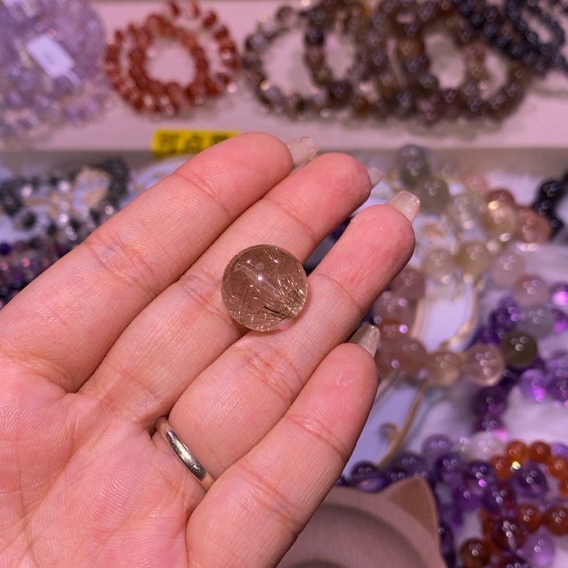 【闪购商品】烟晶手链银S925镶嵌菩*，