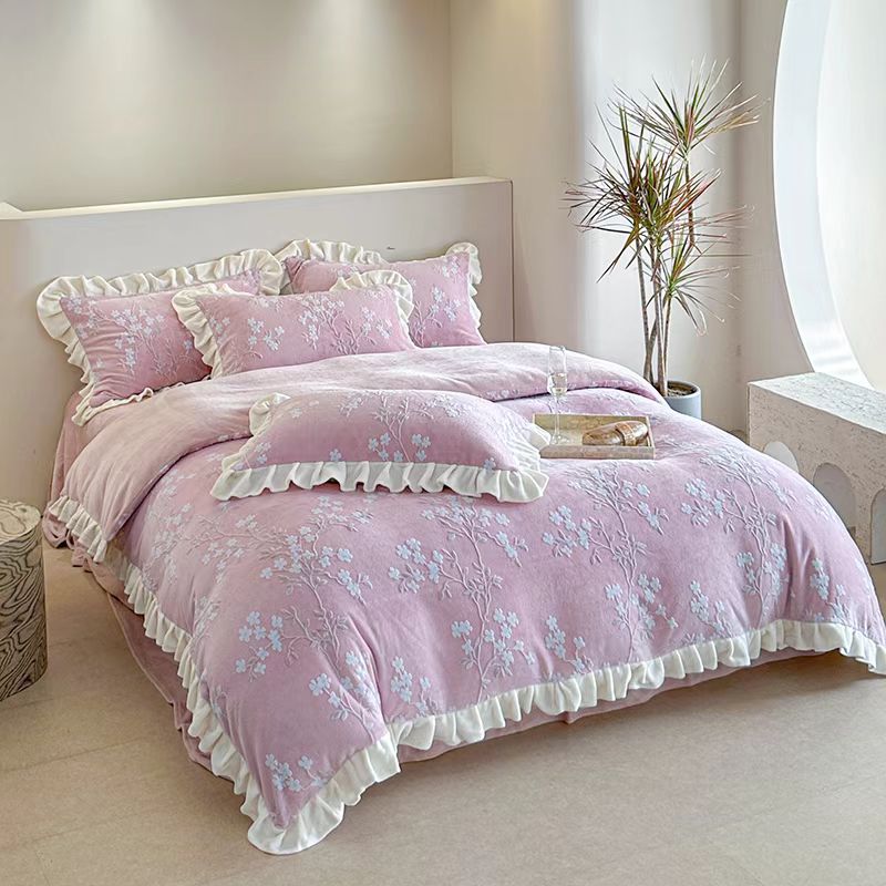 [程嘉琪] ①直播间实物实拍高端床品套件四件套被子听清编码下单