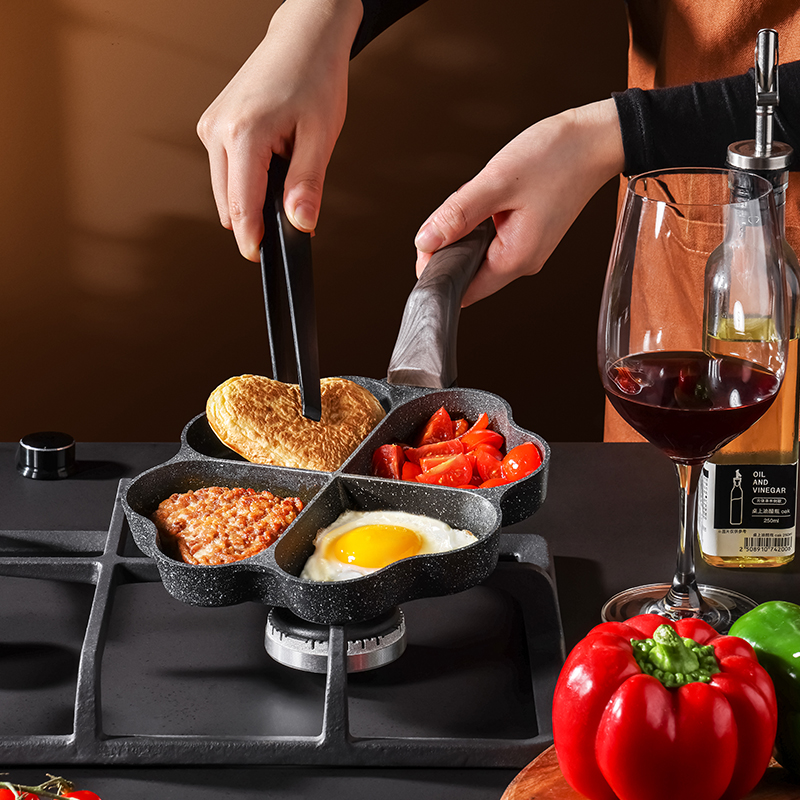 ishuai/帅帅【里外不粘】四孔爱心盘多功能通用加厚家庭早餐耐磨