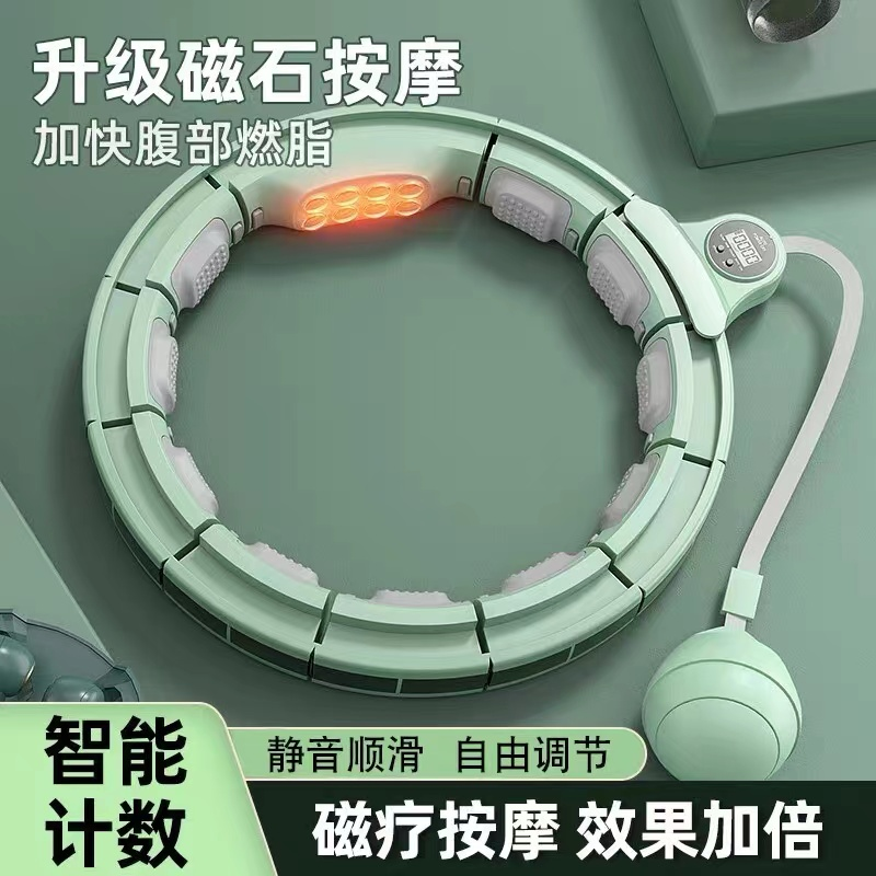 不会掉美丽智能呼啦圈升级收腹美腰加重懒人健身女按摩卷腹运动