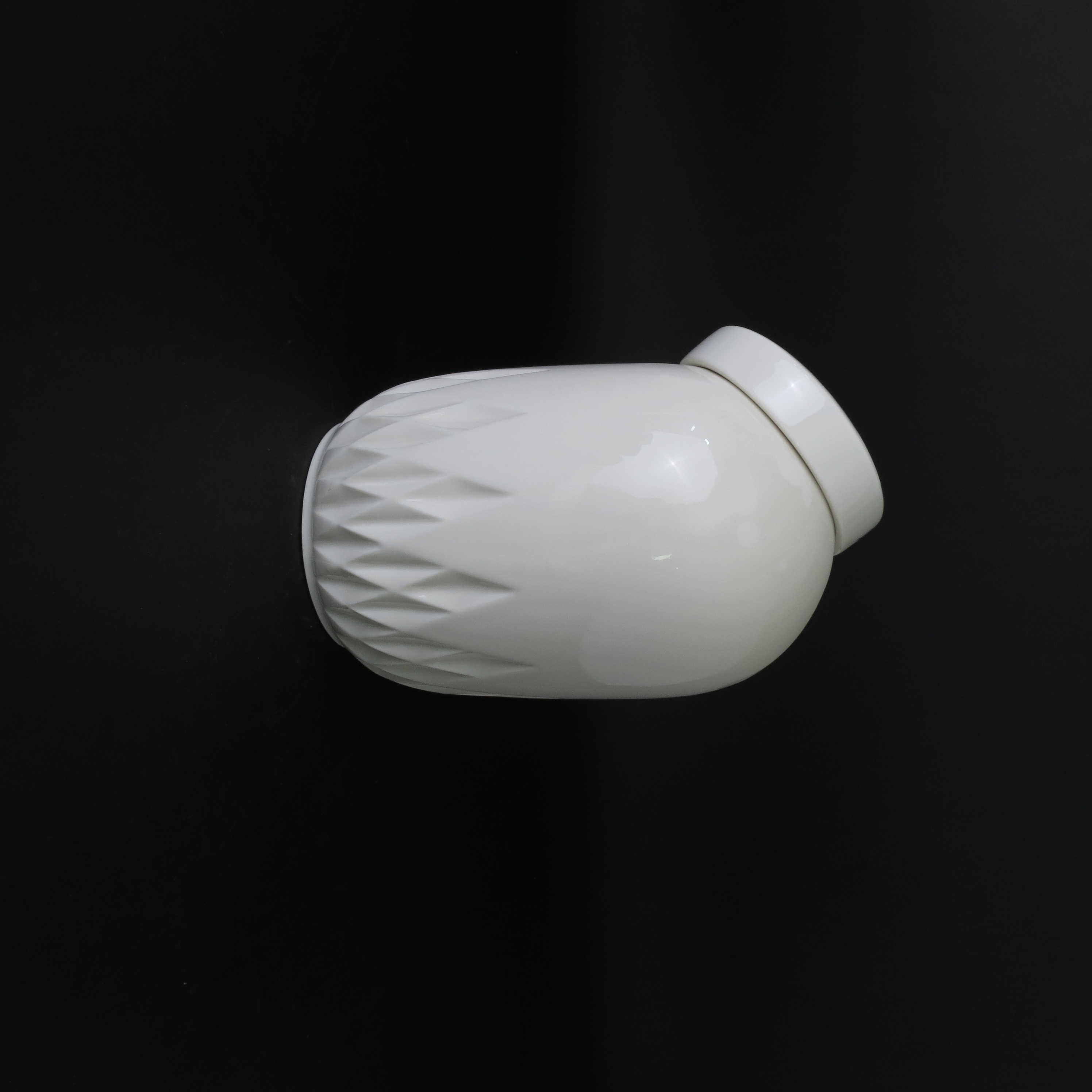 【HR家】折扇系列 12号器型 17.3×10.5cm 糖罐茶叶罐 高温高档陶瓷