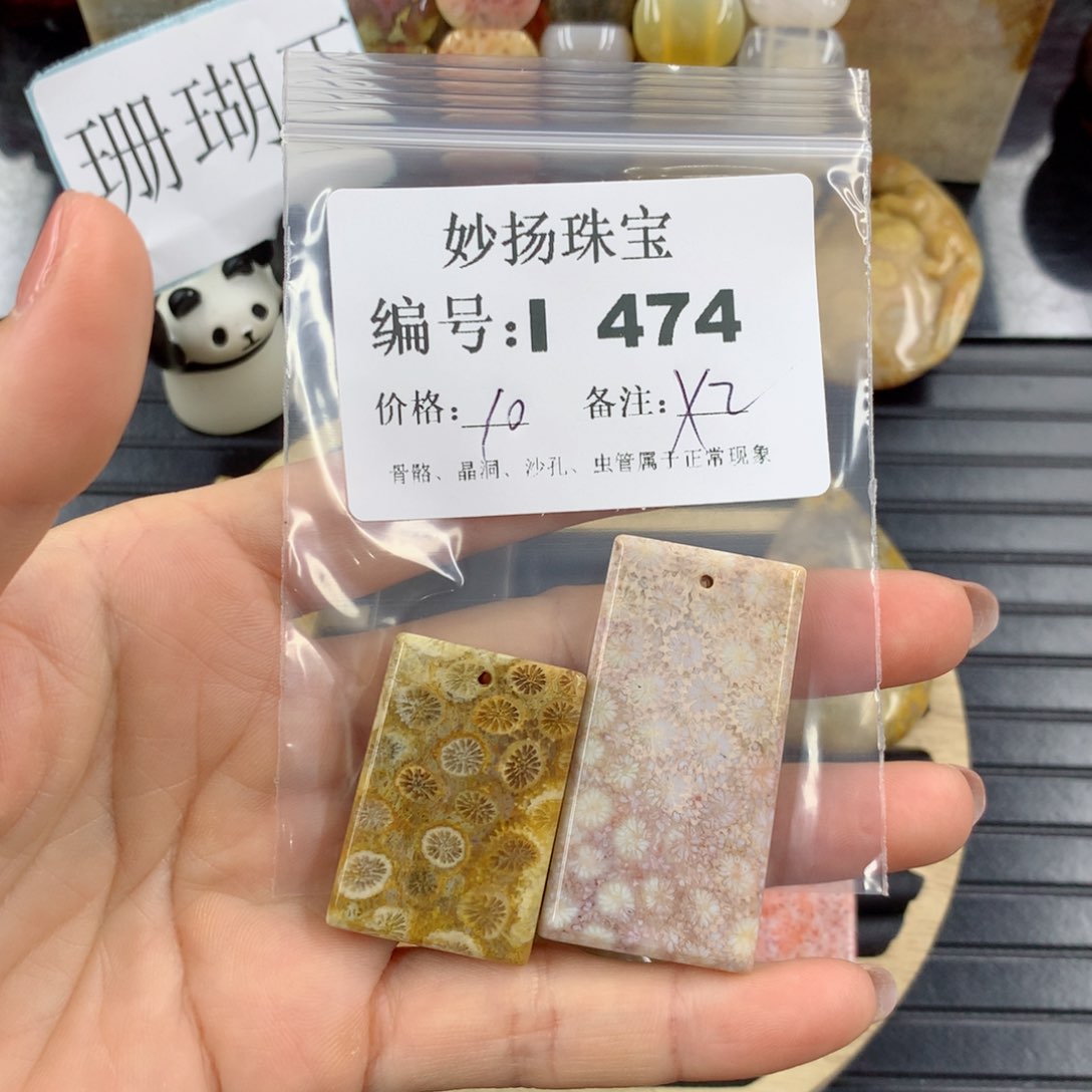 硅化珊瑚（珊瑚玉）1未镶嵌佳**业