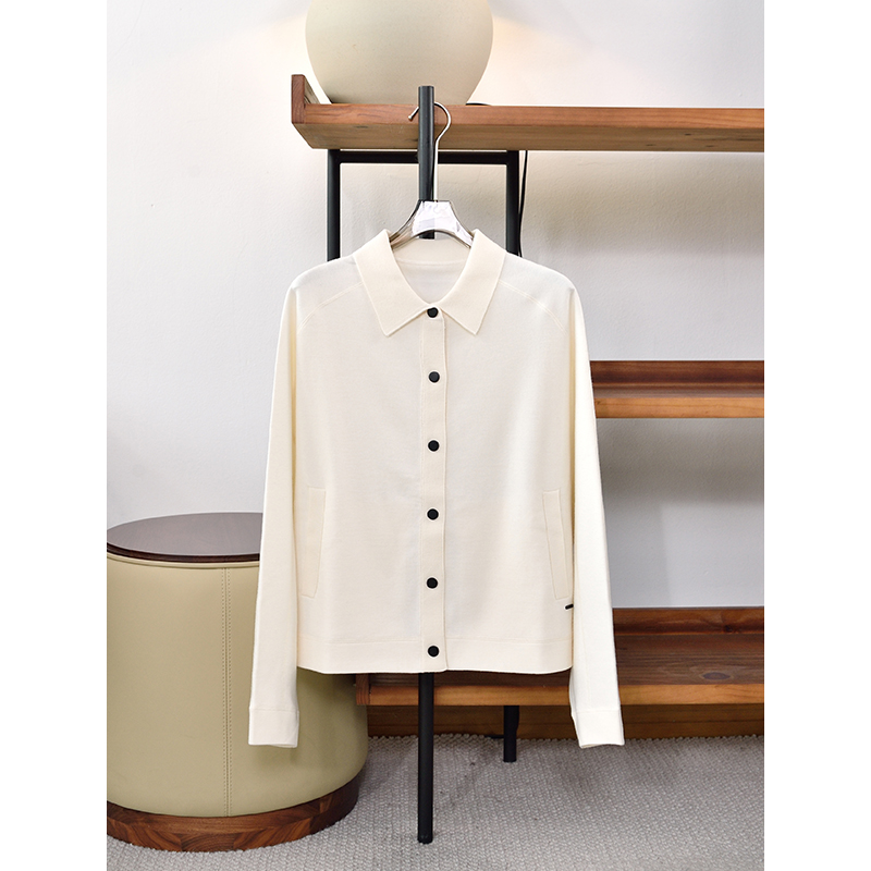 秋冬新品 120S绵羊毛纱线针织开衫