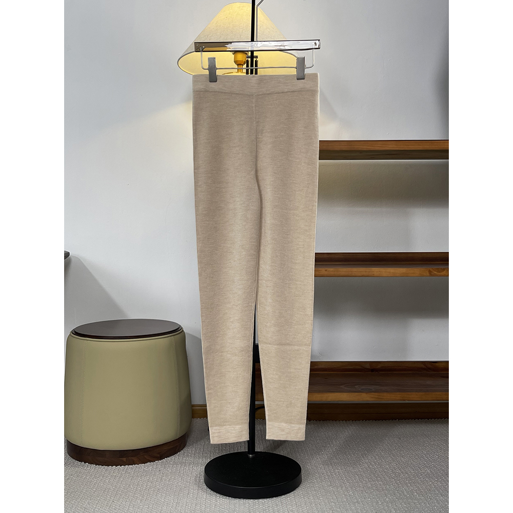 高端加密双面精纺羊绒打底裤女冬季内搭纯羊绒针织保暖裤