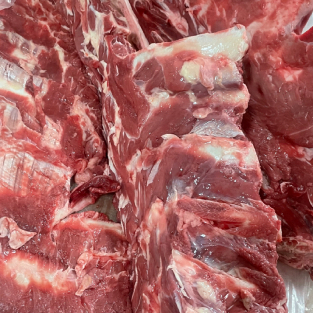 大厂清真【加肉脊骨】带牛羽骨霸王鞭带肉排（骨头锅、铁锅炖）食用