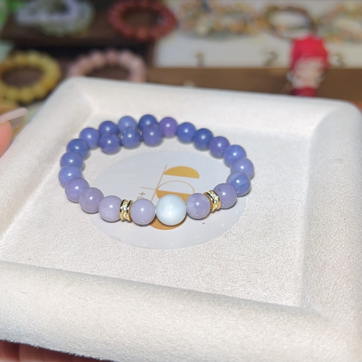 【闪购商品】石英质玉（阿拉善玉）手串未镶嵌T****s