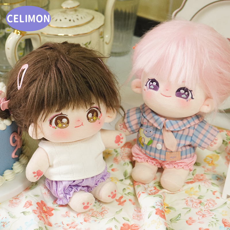 禧乐萌【娃衣-夏日短裤】裤子娃娃短裤棉花娃娃娃衣20cm现货可爱