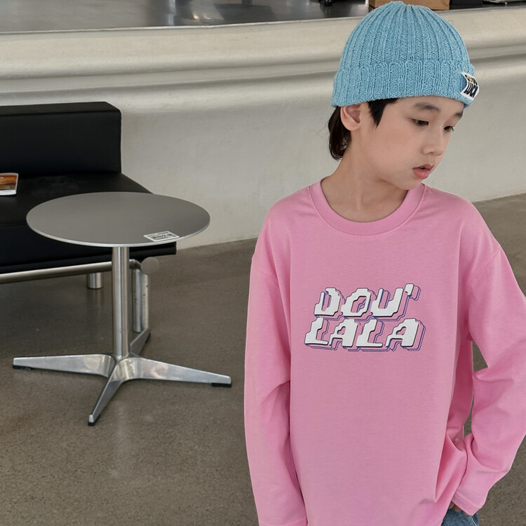 T恤韩版春秋字母男童