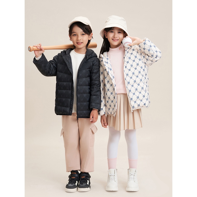 波司登儿童羽绒服新款秋冬男女童小童轻薄外套迷彩三防抑菌绒