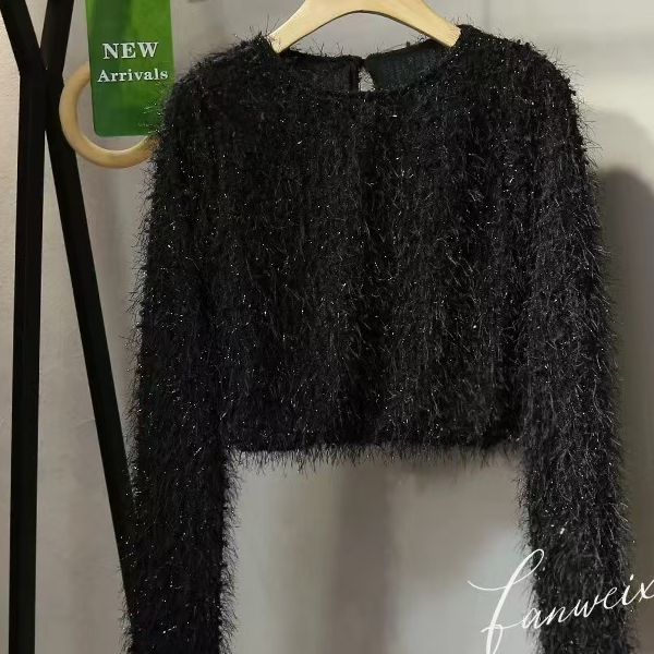 猫猫定制--[T6UN]美式时髦精松弛感百搭显瘦流苏小众时尚针织毛衣