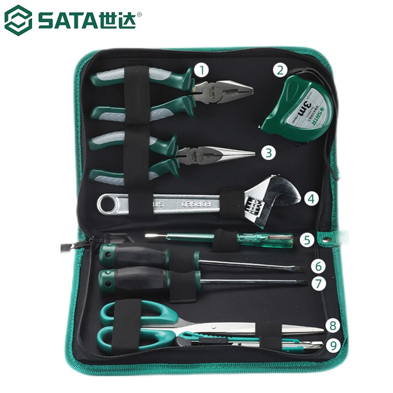 SATA/世达家用基本工具9件套礼包DY06016