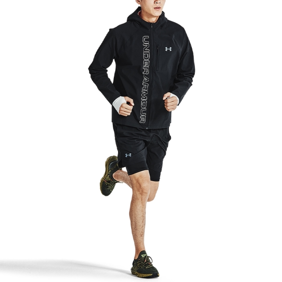 Under Armour/安德玛男子二合一跑步运动透气梭织短裤1361497-001