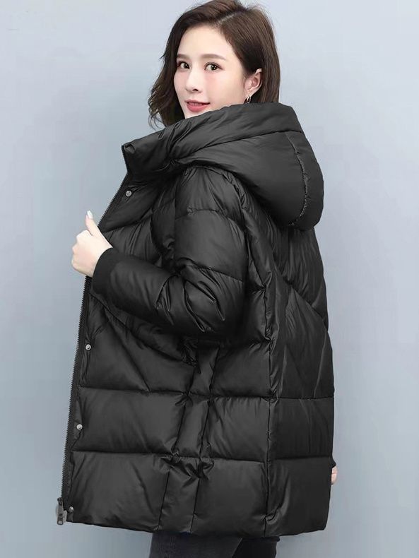 波司澄连帽保暖女中长款2023冬装新款加厚洋气大码韩版保暖羽绒服