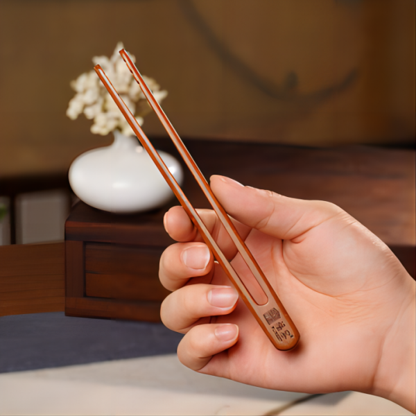 福容红檀木茶夹茶勺功夫茶具夹子茶勺茶针茶匙竹杯夹功夫茶道配件