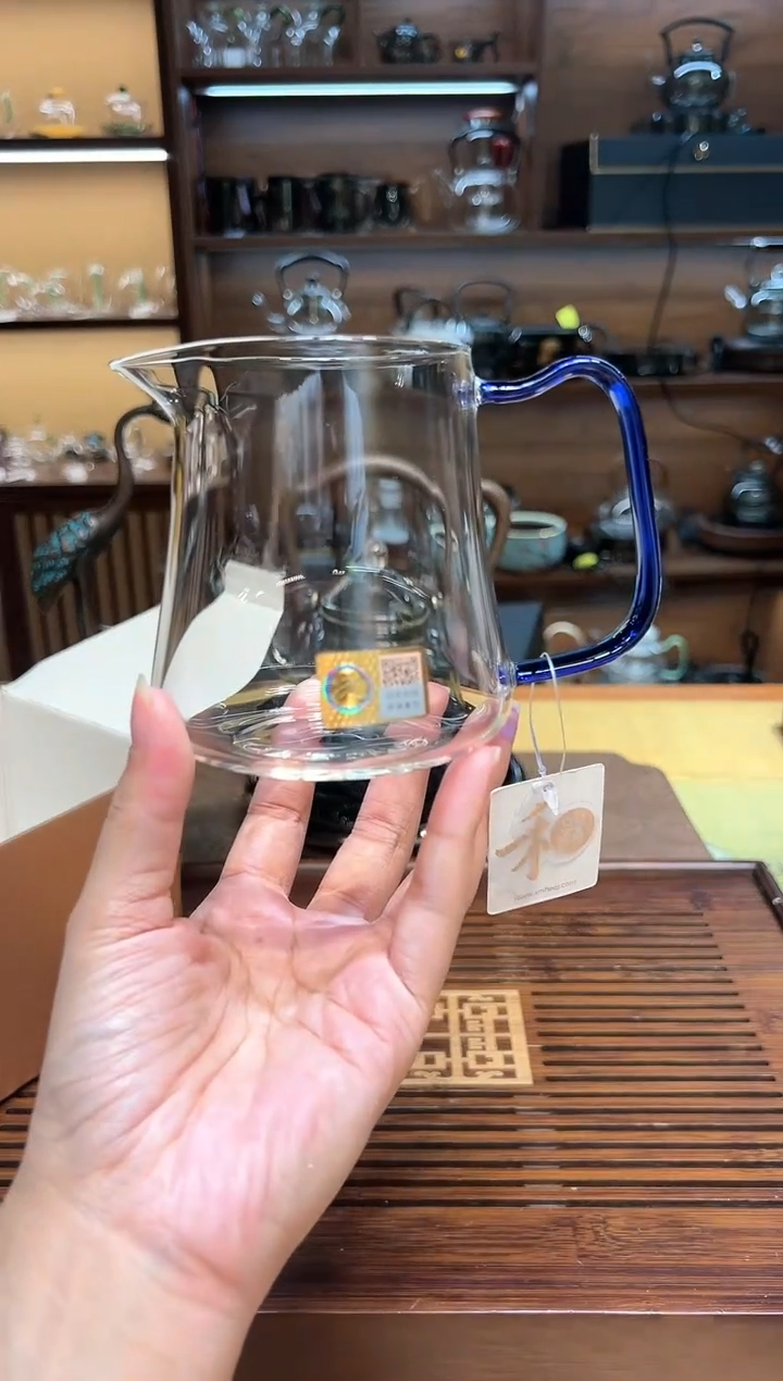 【闪购商品】玻璃茶盏晶彩卓然宝蓝色