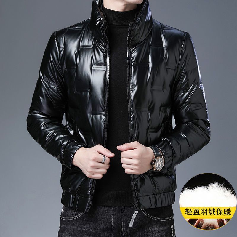 【小扬哥推荐】男士冬季2024年新款潮流短款加厚亮面帅气保暖厚男装