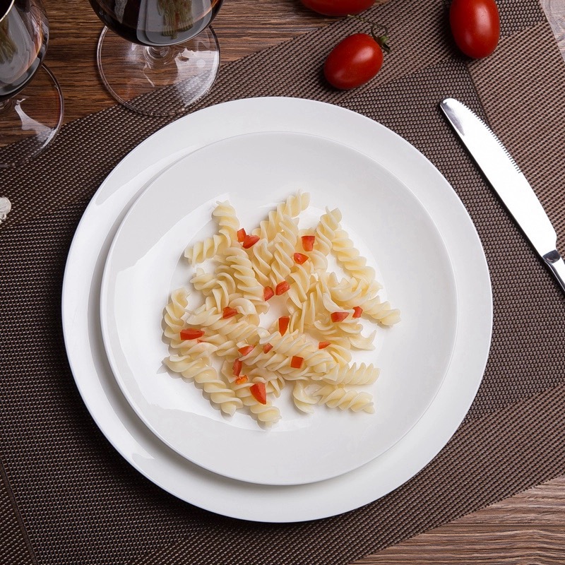 【月光盘】西餐盘牛排盘盘子陶瓷盘点心小吃盘沙拉冷菜盘碟子家用