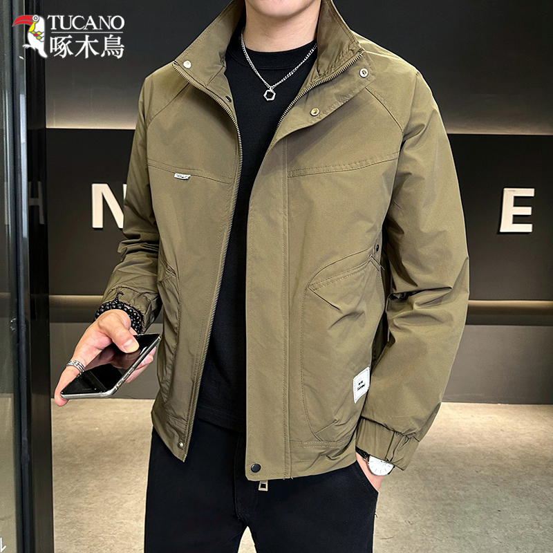 TUCANO/啄木鳥时尚立领百搭休闲外套男宽松青年夹克潮流上衣1839