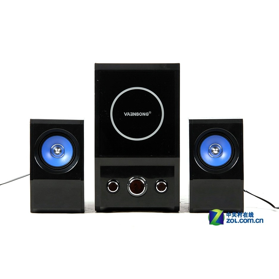 VAENSON/万圣 V-800 多媒体有源音箱 2.1电脑音箱 5寸电脑低音炮