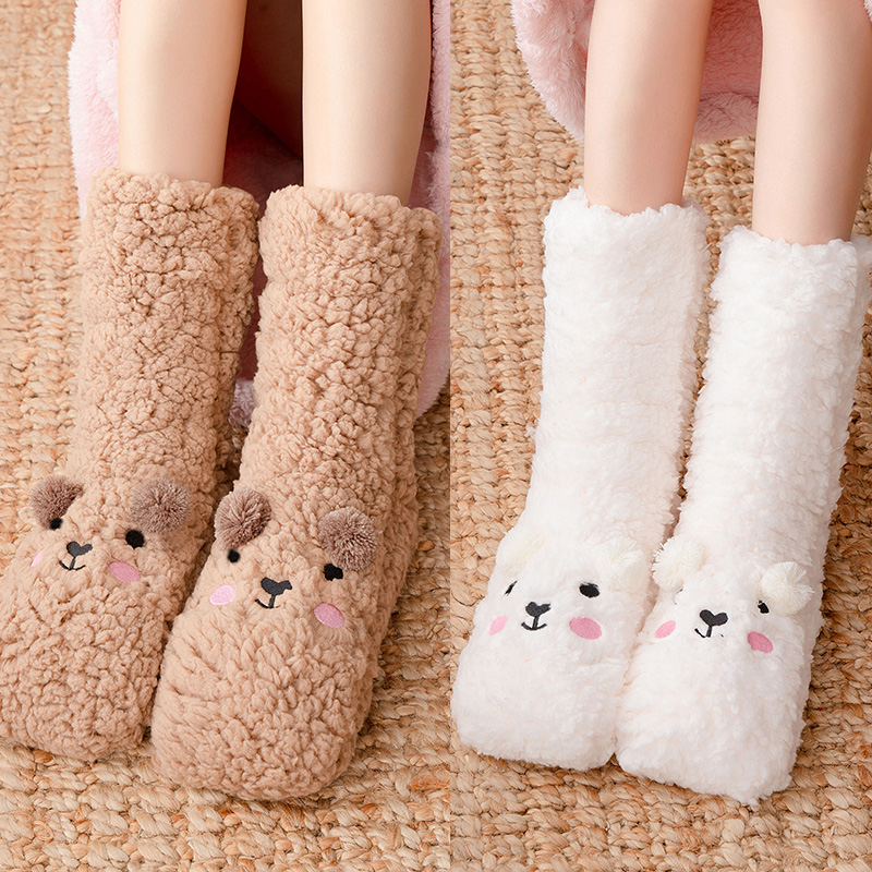 保暖加绒学生中筒袜用暖脚宝不插电宿舍女生暖足宝办公室暖足袜