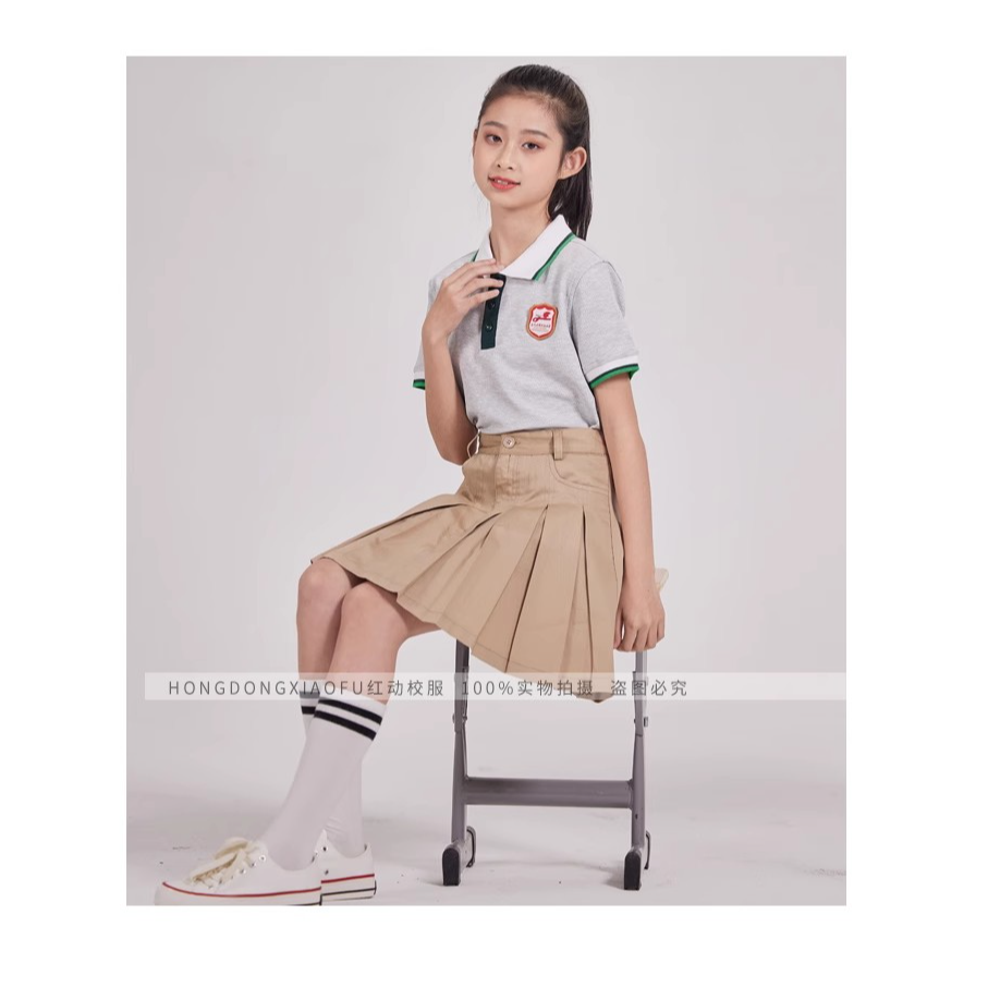 英伦学院风校服套装韩式小学生校服春夏装夏季服制服演出服短袖