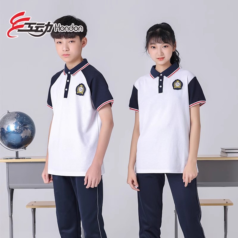 初中小学生毕业班服夏季运动会短袖服装男女生套装休闲时尚学院风