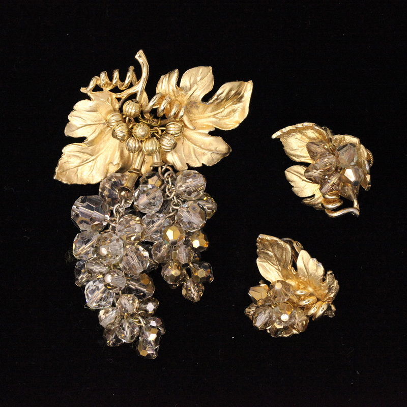 Vendome胸针耳环套装[2409019-058]