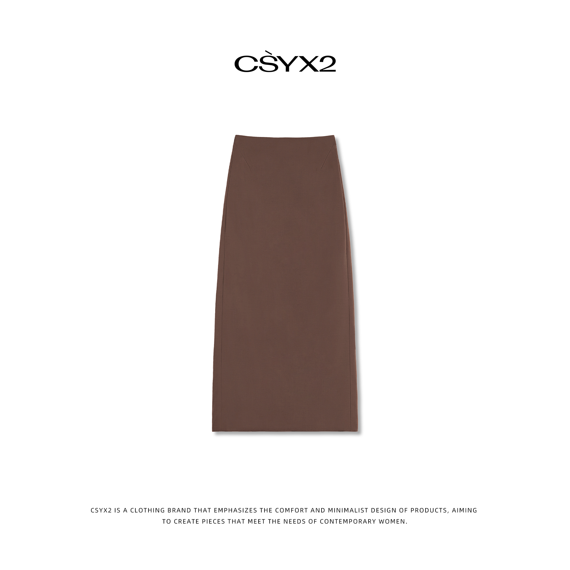 CsyX2-2024秋冬薄款羊毛质感纹理显瘦半身裙 D40610