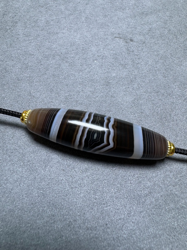 天然缠丝玛瑙锁骨链 吊坠 50.8✖️14.4mm