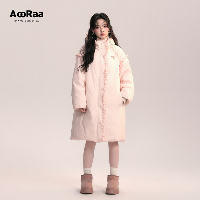 AooRaa原创设计"给少女的糖"二代花边长款外套